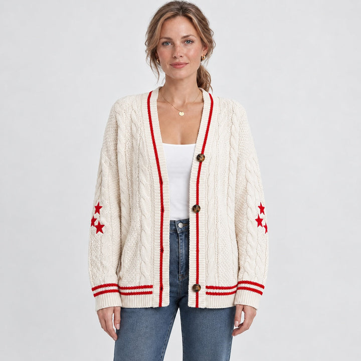 Velwyn Cable-Knit Cardigan