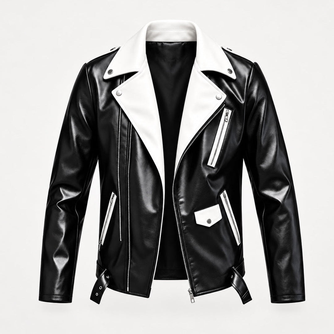 Revvo Leather Biker Jacket - Jack Hafford