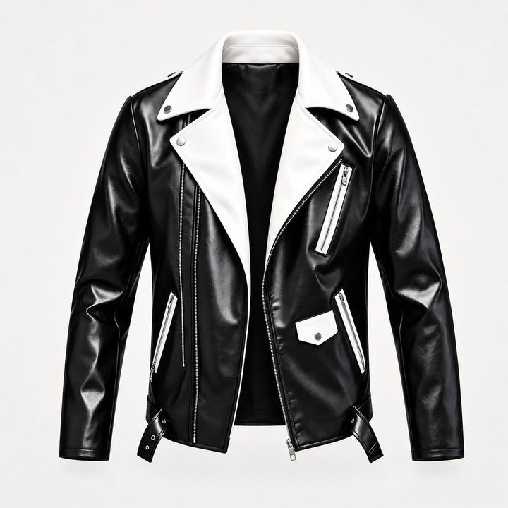 Revvo Leather Biker Jacket - Jack Hafford