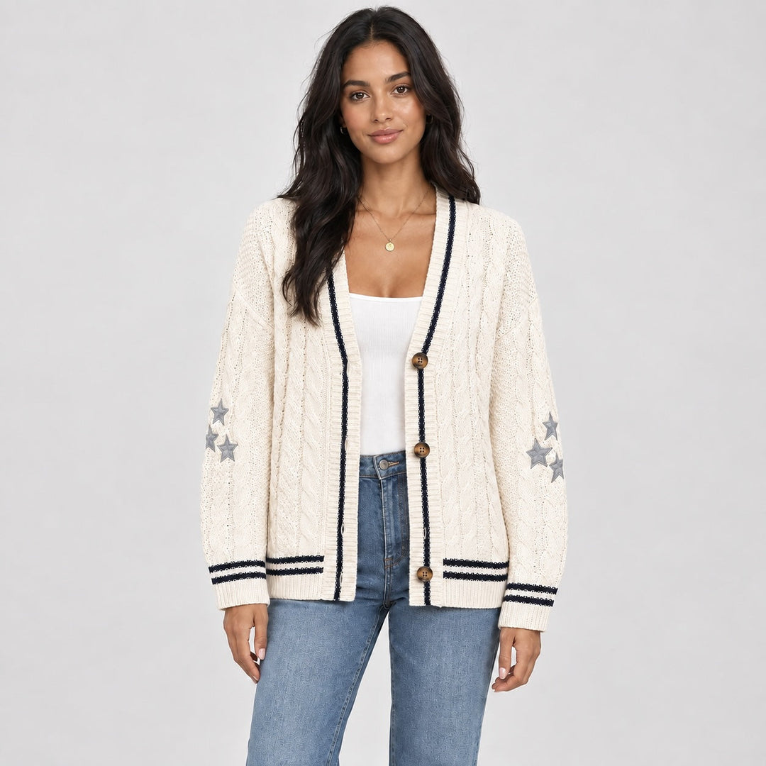 Velwyn Cable-Knit Cardigan