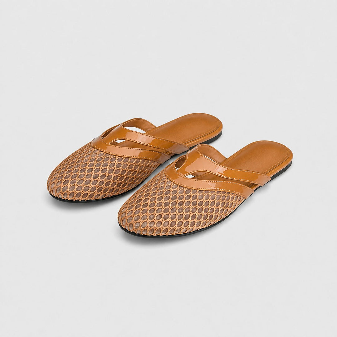 Luren Mesh Mule Flats