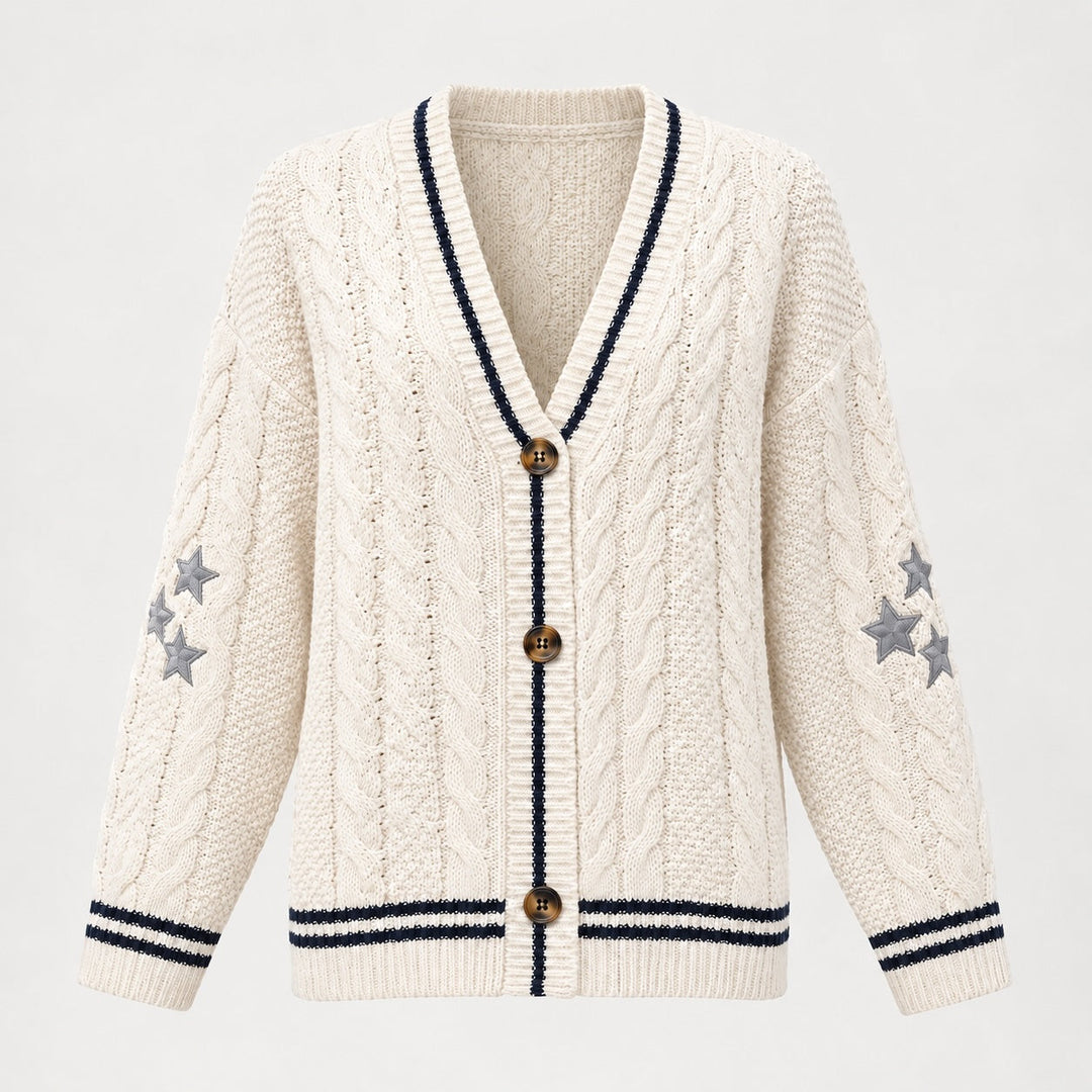 Velwyn Cable-Knit Cardigan