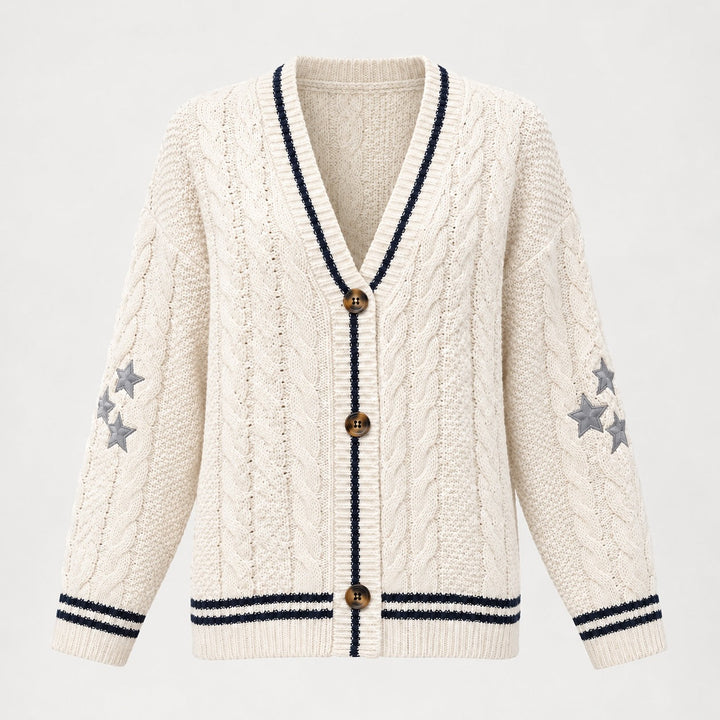Velwyn Cable-Knit Cardigan