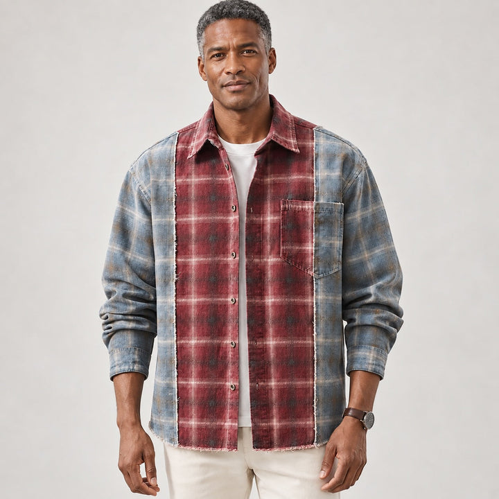 Harston Cotton Plaid Shirt