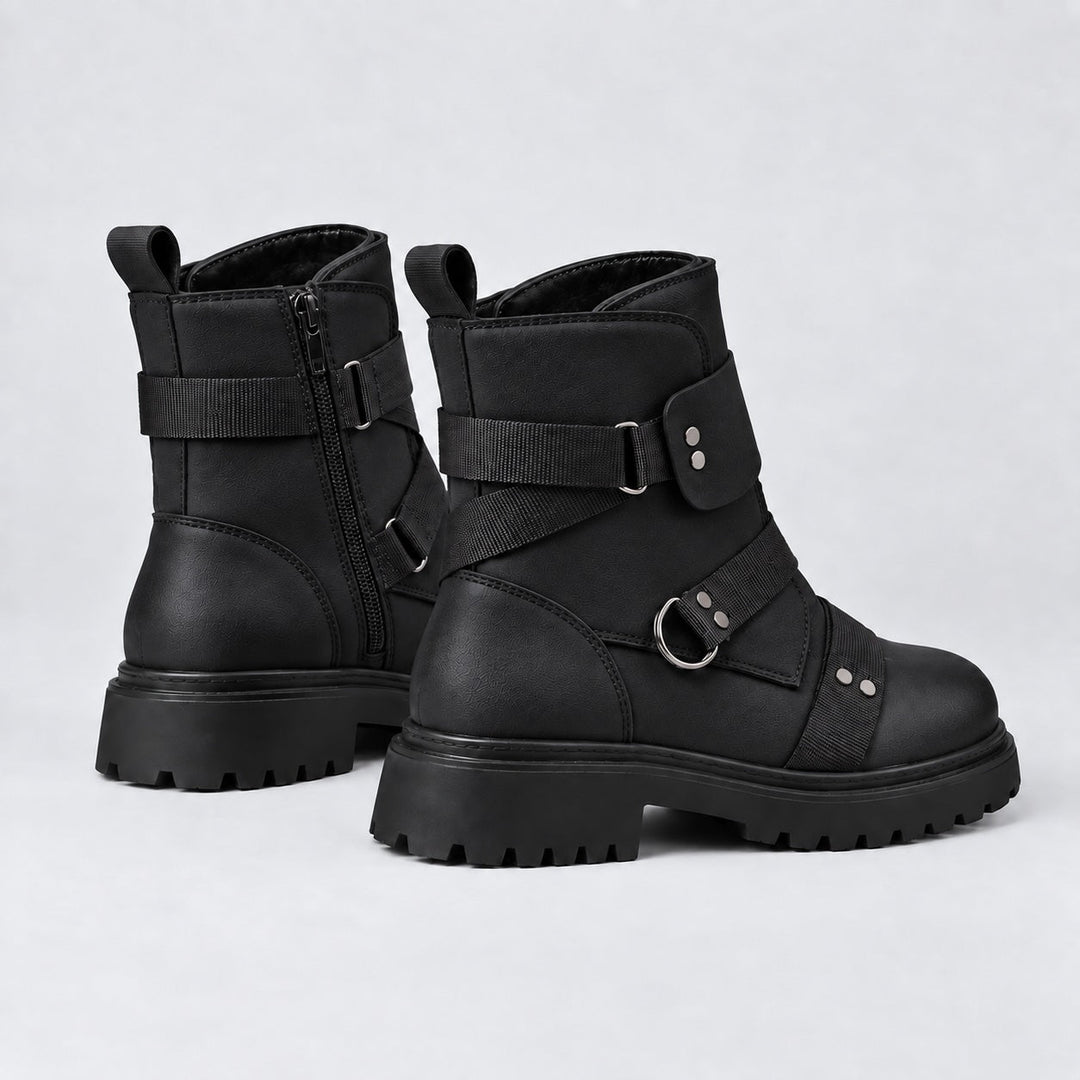 Ravel Leather Combat Boots