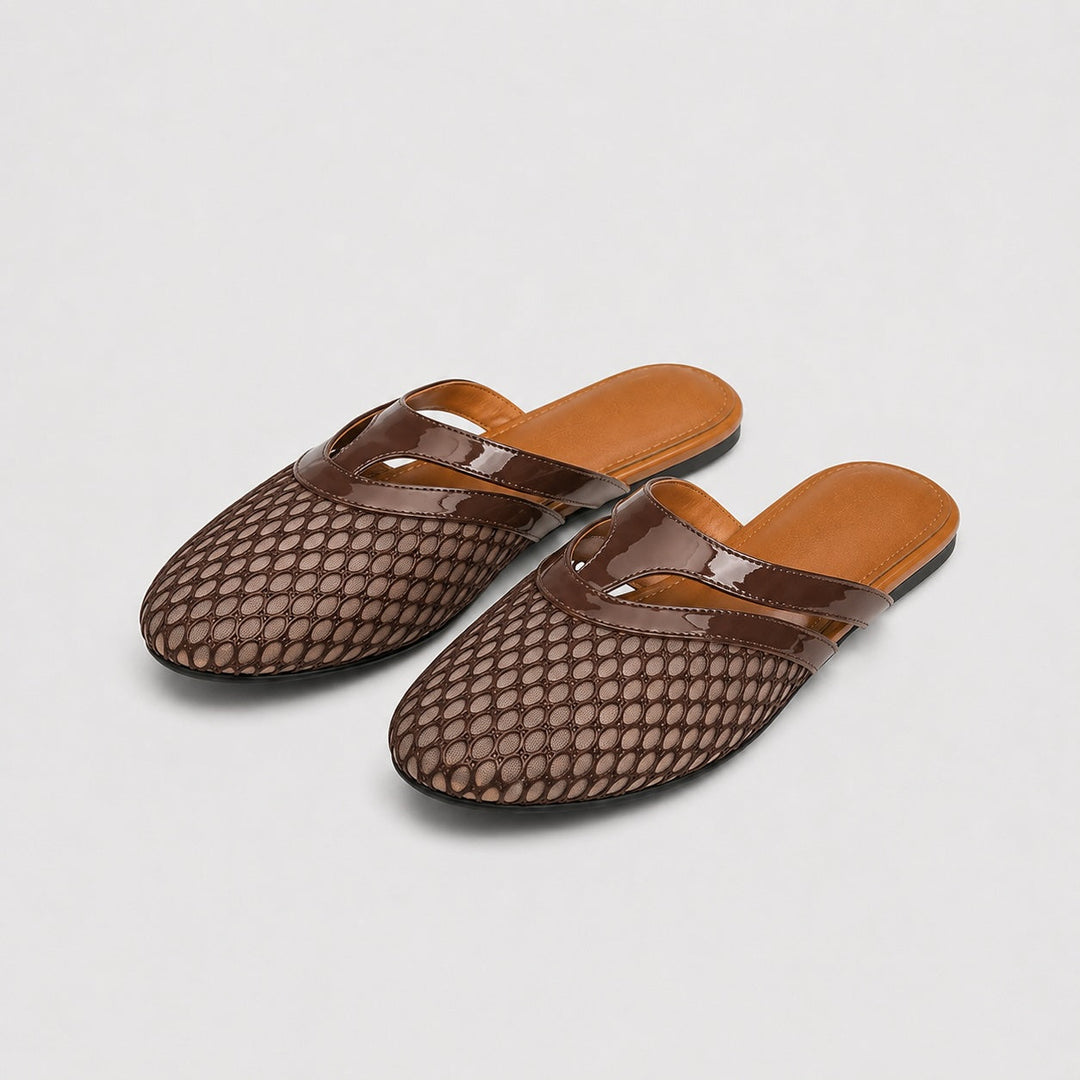Luren Mesh Mule Flats