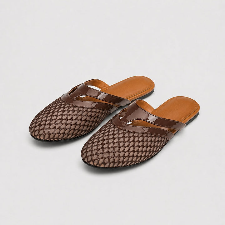 Luren Mesh Mule Flats