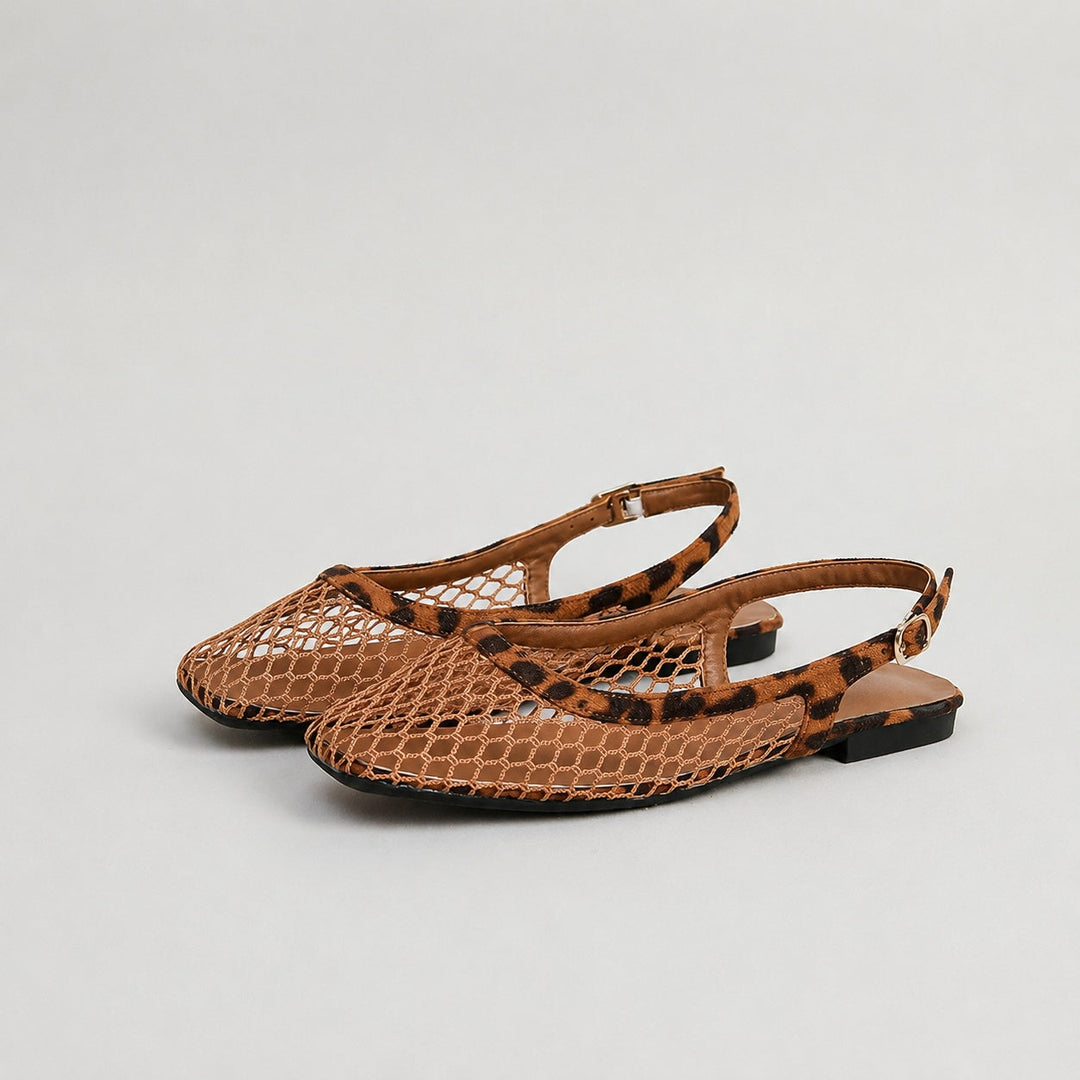 Lumi Mesh Slingback Flat Sandals