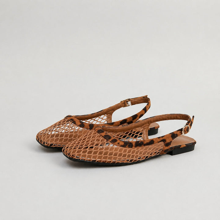 Lumi Mesh Slingback Flat Sandals