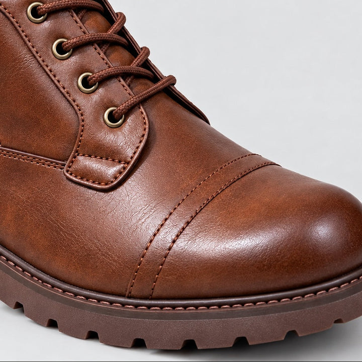 Voran Leather Combat Boots