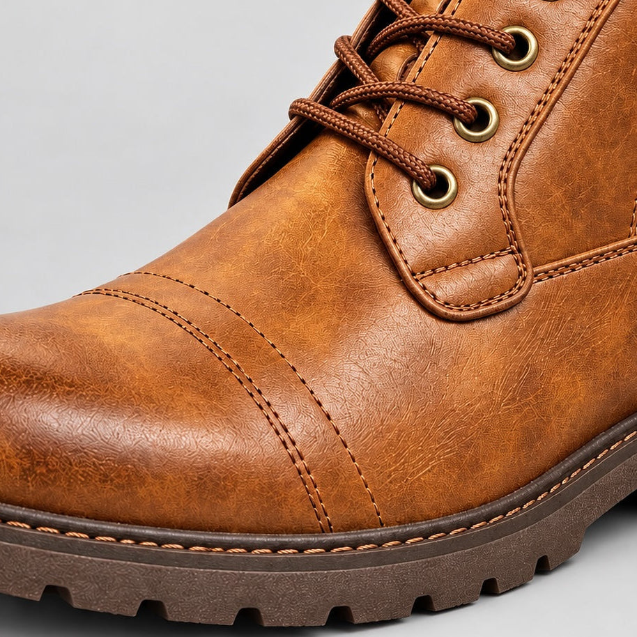 Voran Leather Combat Boots