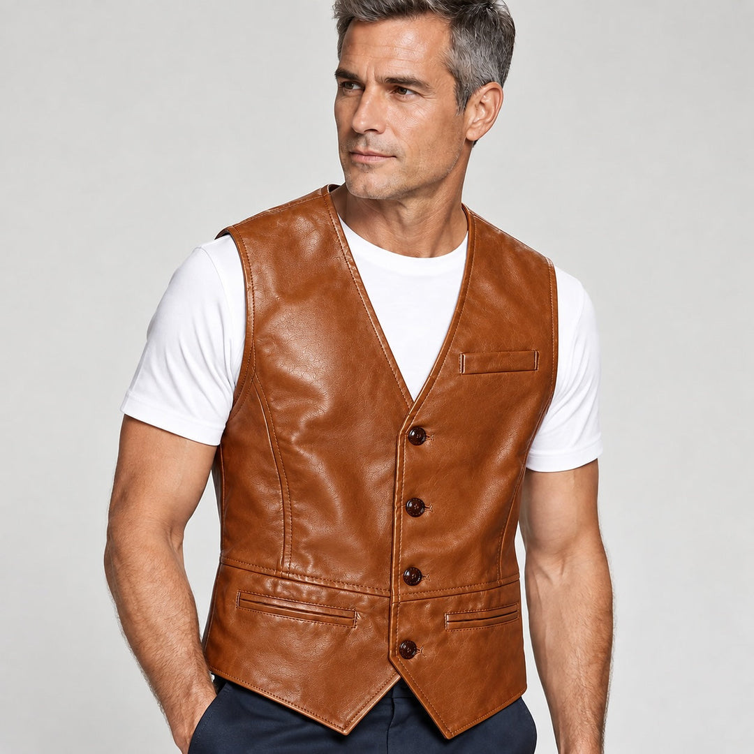 Varro Leather Vest
