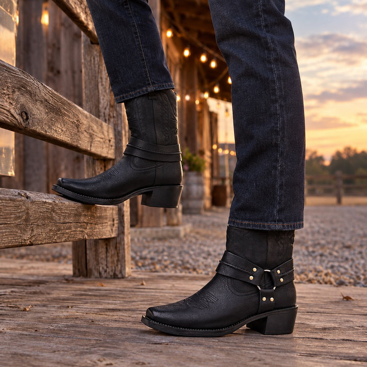 Vallero Leather Western Boots