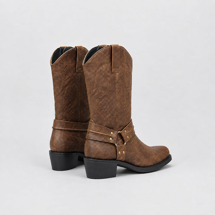 Vallero Leather Western Boots