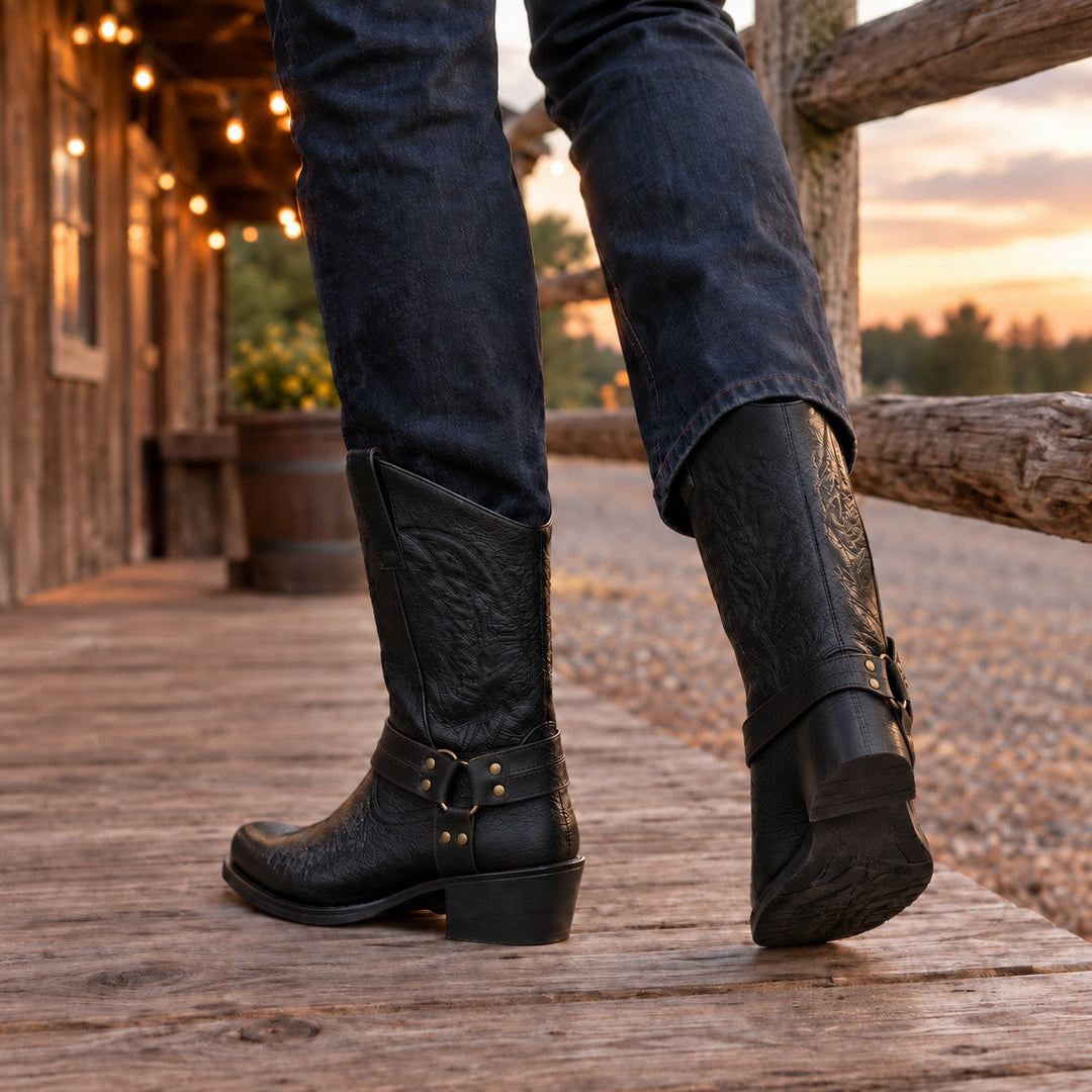 Vallero Leather Western Boots