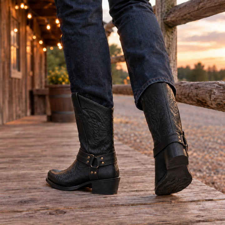 Vallero Leather Western Boots