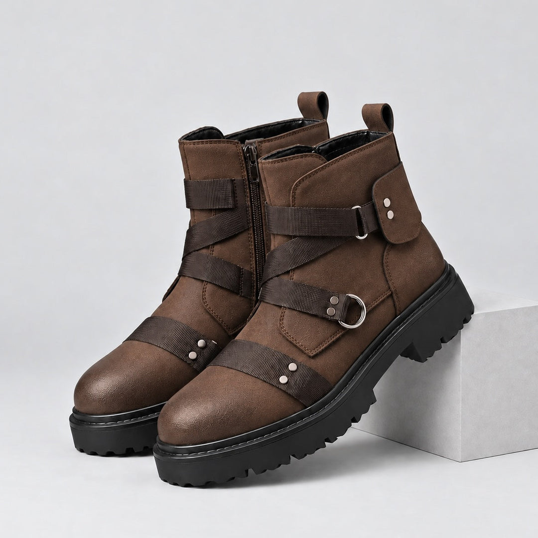 Ravel Leather Combat Boots