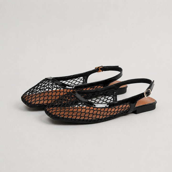 Lumi Mesh Slingback Flat Sandals