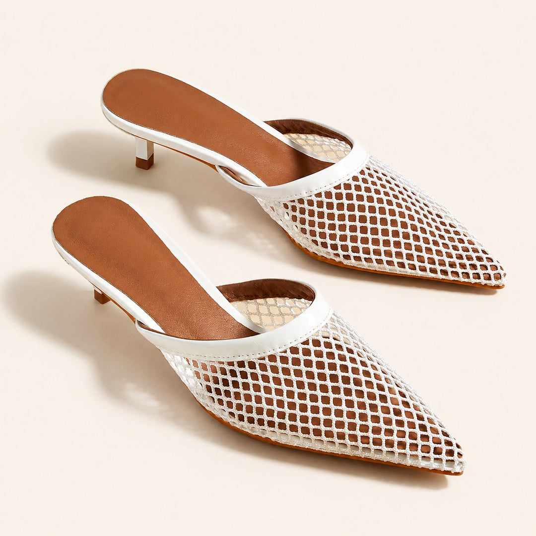 Varaci Mesh Pointed Toe Mule