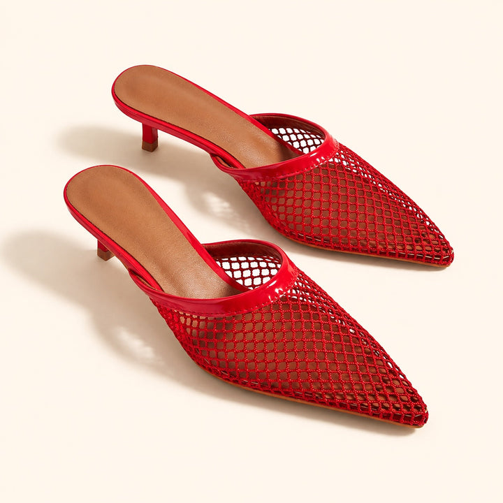 Varaci Mesh Pointed Toe Mule