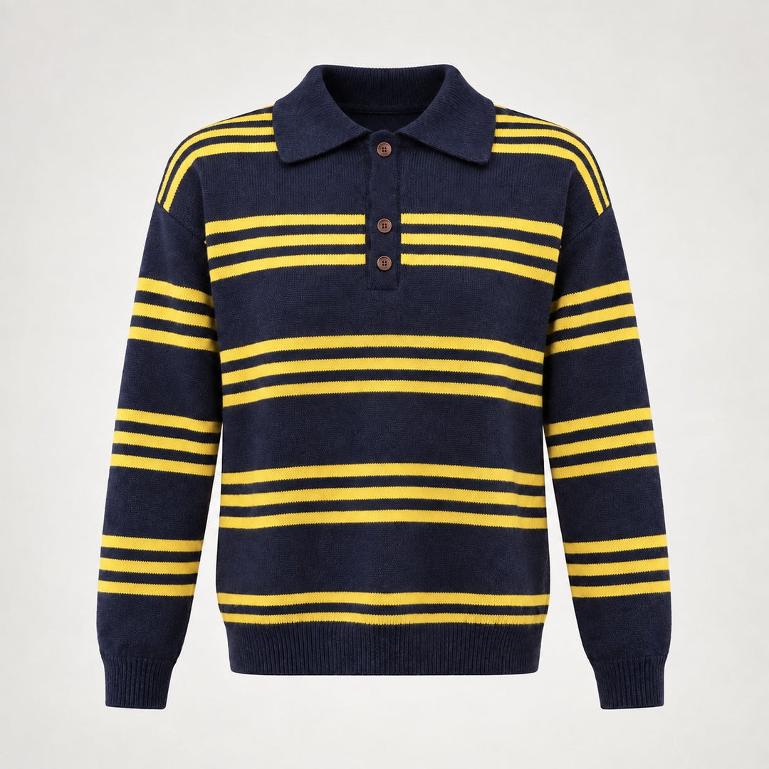 Marrise Striped Polo Sweater