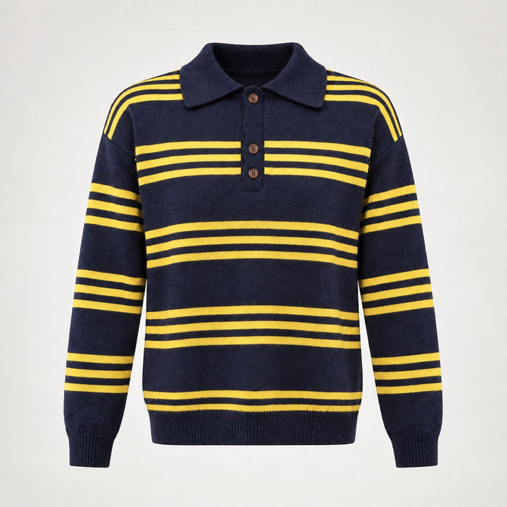 Marrise Striped Polo Sweater