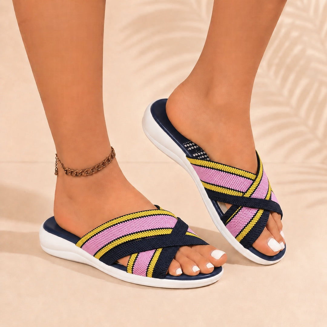 Solara Woven Slide Sandals