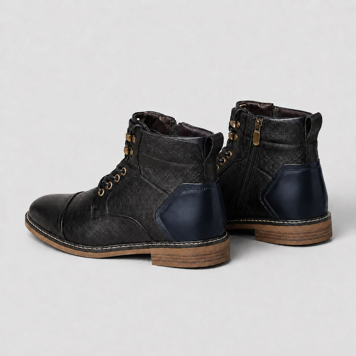 Voskrel Leather Derby Ankle Boots