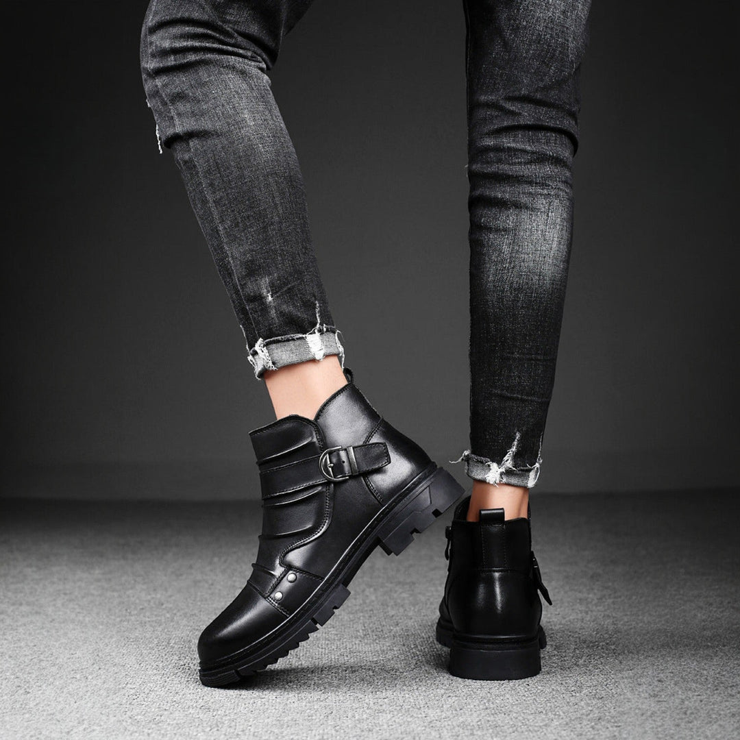 Darius Leather Ankle Boots