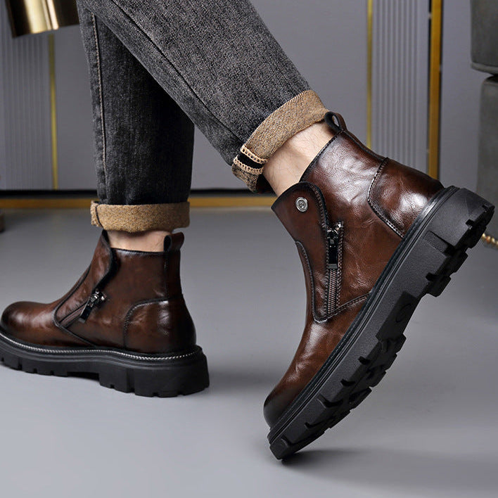 Damiano Vici Leather Ankle Boots