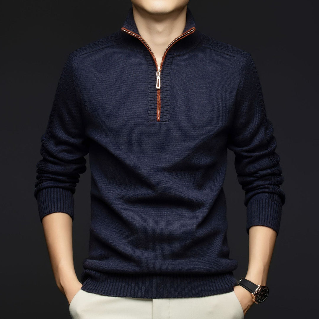 Lester Wool Quarter-Zip Sweater - Jack Hafford