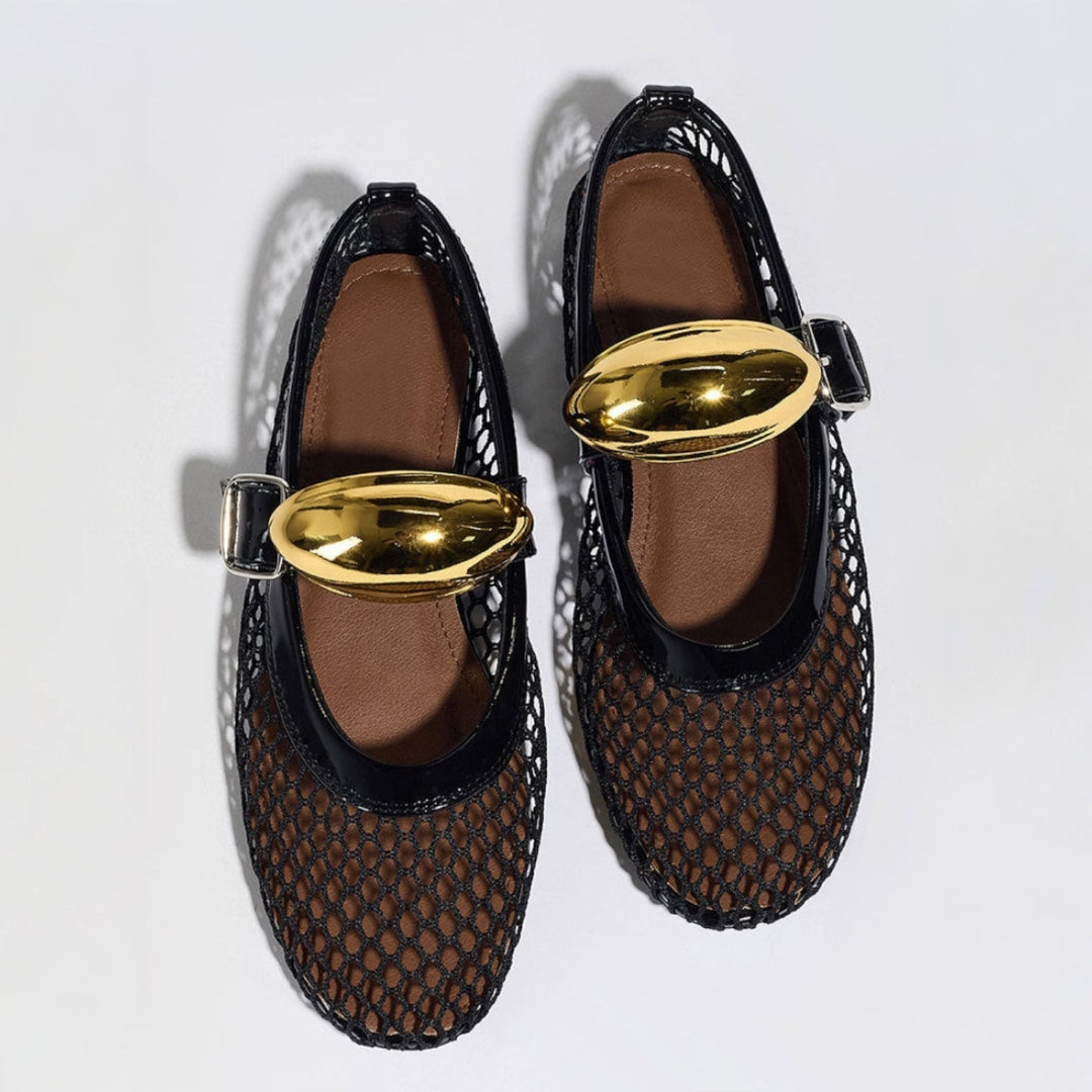 Velani Mesh Ballet Flats