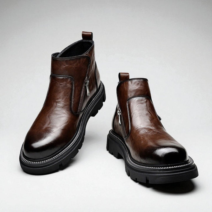 Damiano Vici Leather Ankle Boots