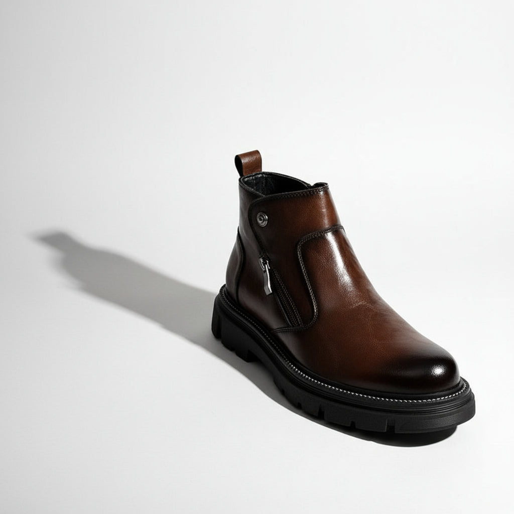 Damiano Vici Leather Ankle Boots