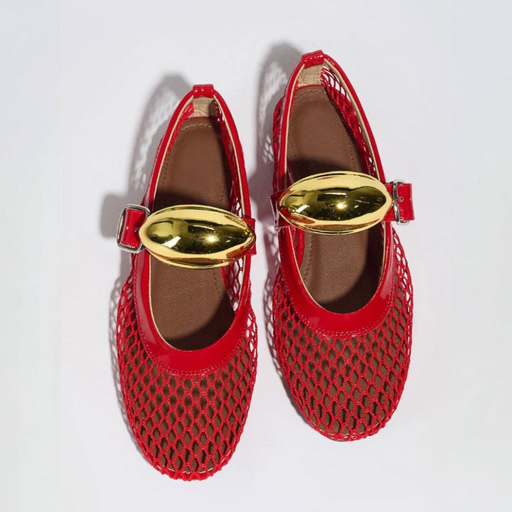 Velani Mesh Ballet Flats