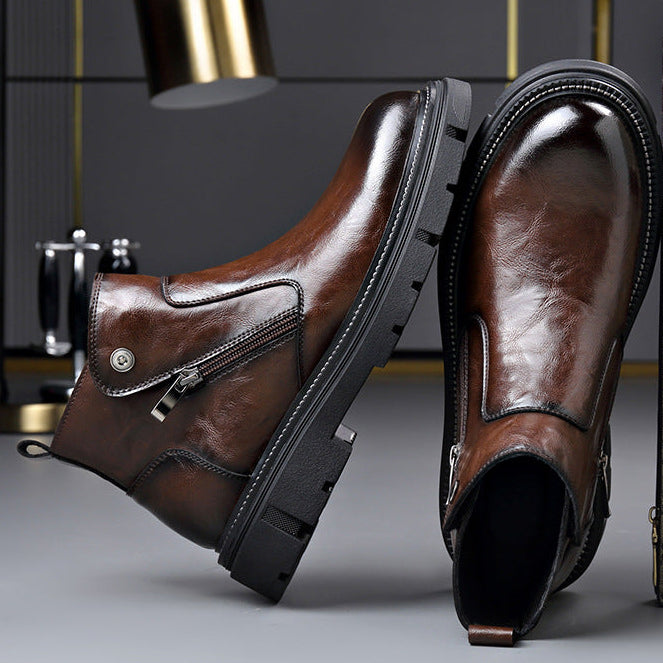 Damiano Vici Leather Ankle Boots