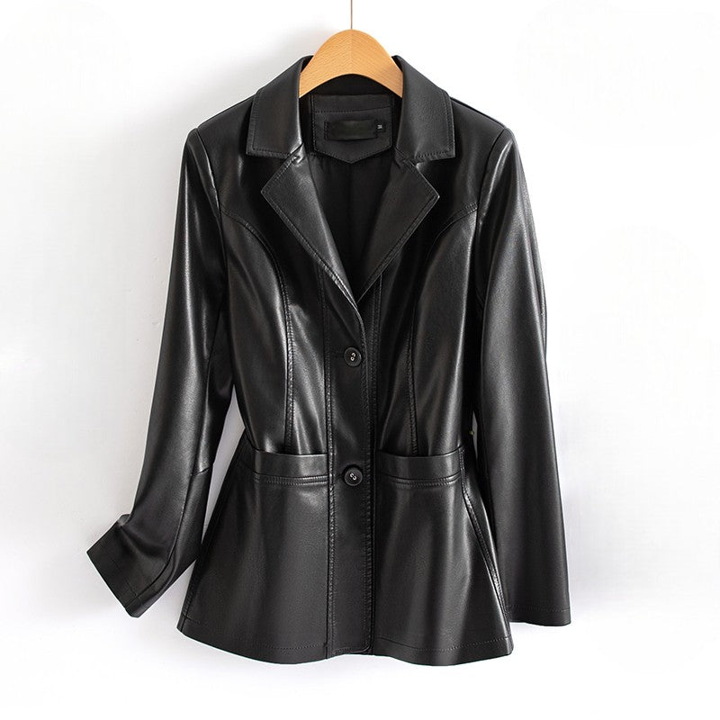 Valeria Lambskin Leather Jacket