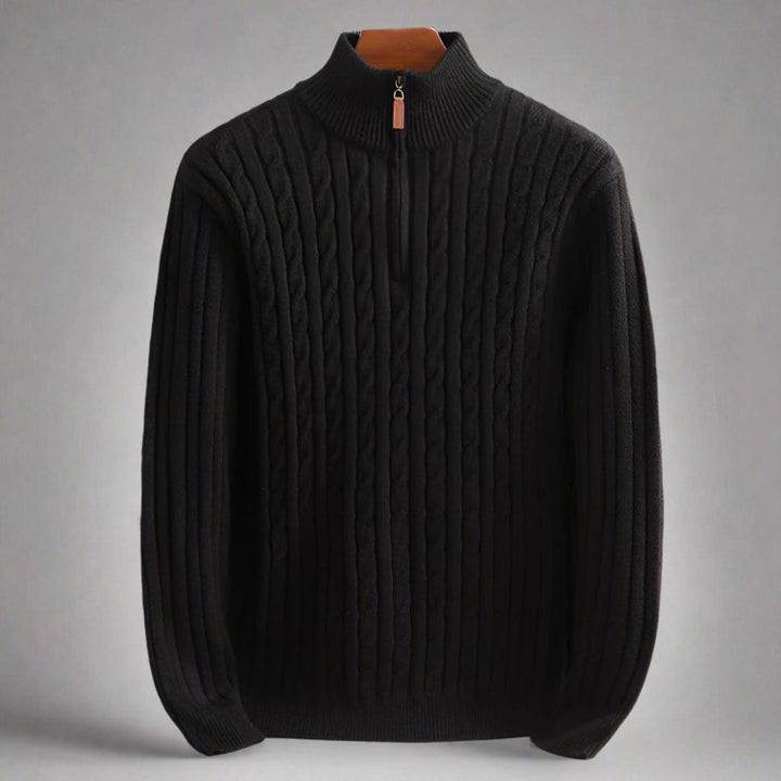 Shepard Wool Zip-Up Sweater - Jack Hafford