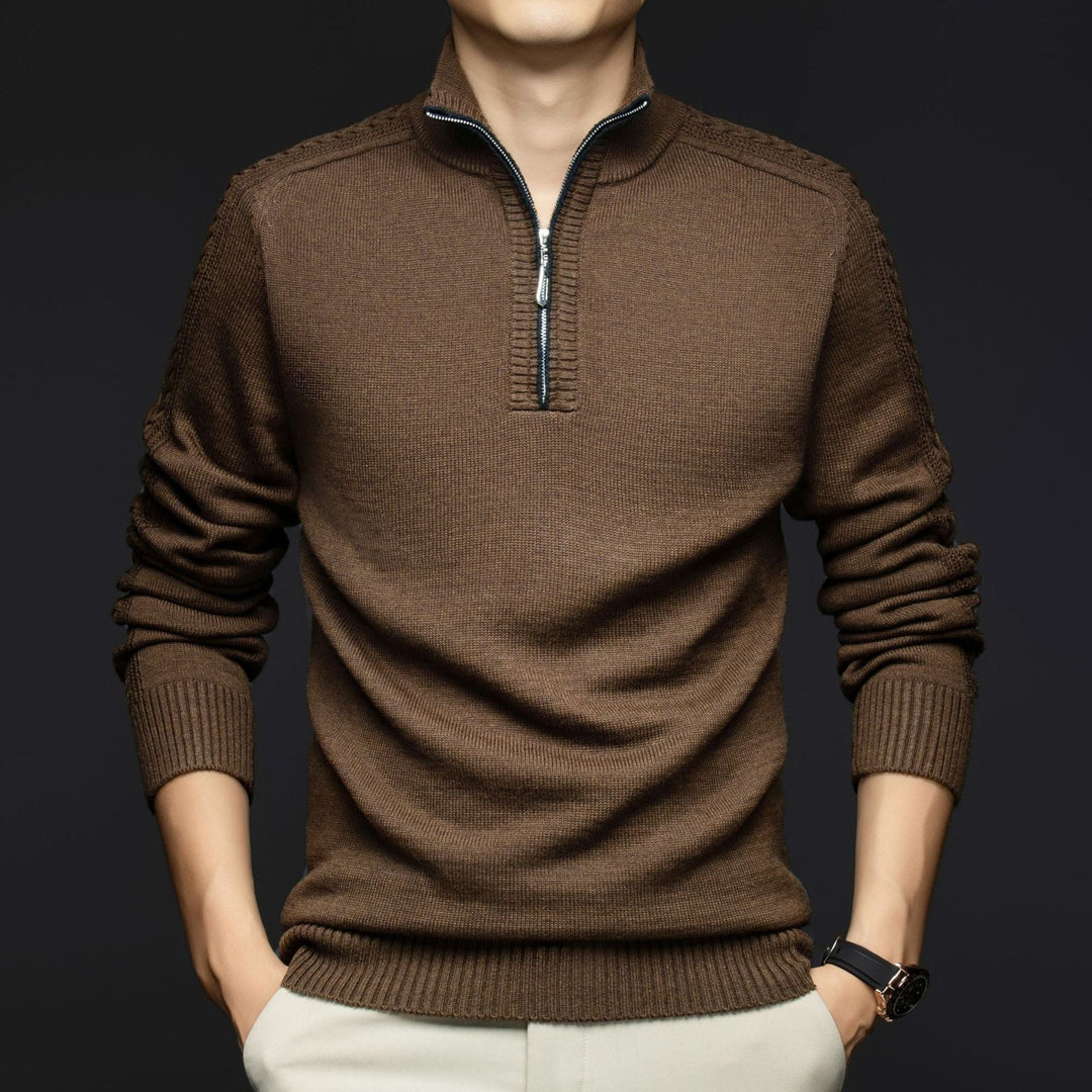 Lester Wool Quarter-Zip Sweater - Jack Hafford