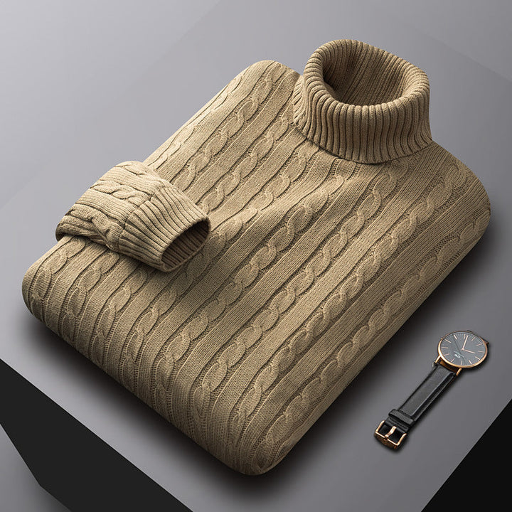 Aberdeen Cotton Turtleneck Sweater - Jack Hafford
