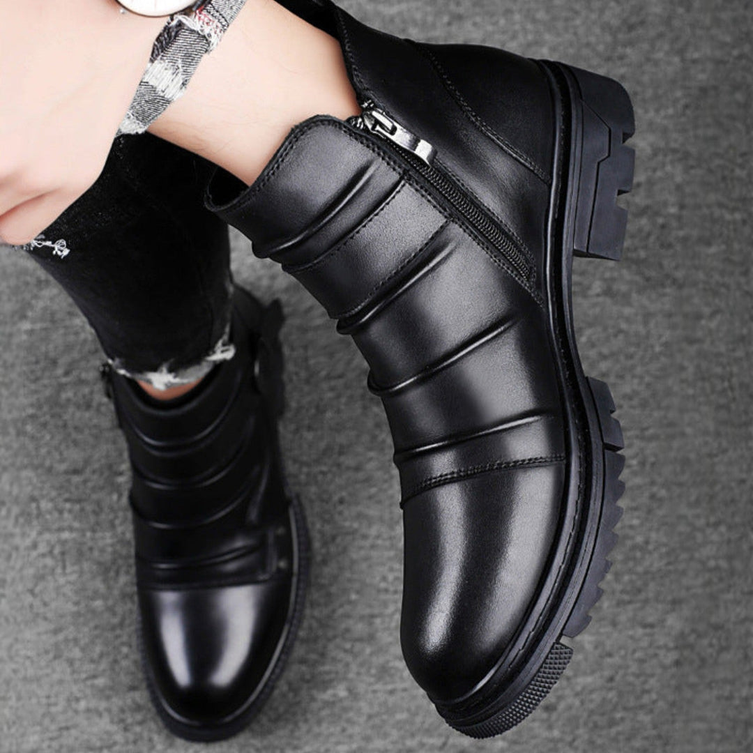 Darius Leather Ankle Boots