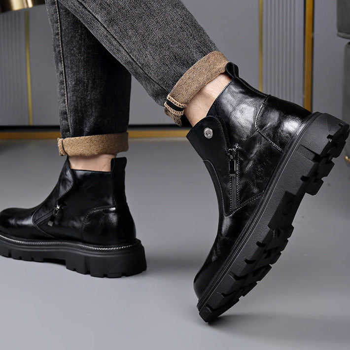 Damiano Vici Leather Ankle Boots