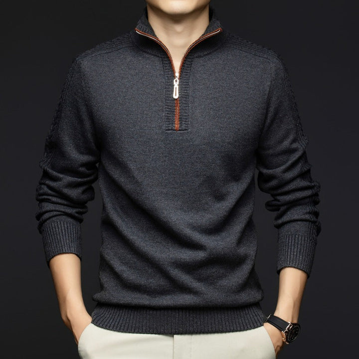 Lester Wool Quarter-Zip Sweater - Jack Hafford