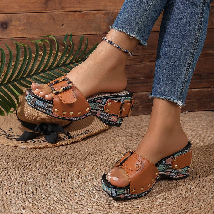 Lantara Wedge Slide Sandals
