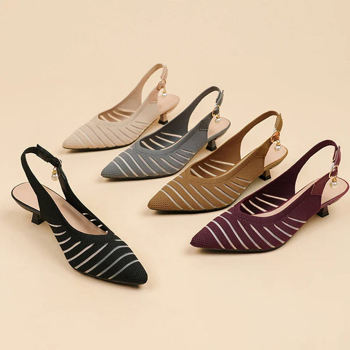 Alba Linea Kitten Heel Sandals - Jack Hafford