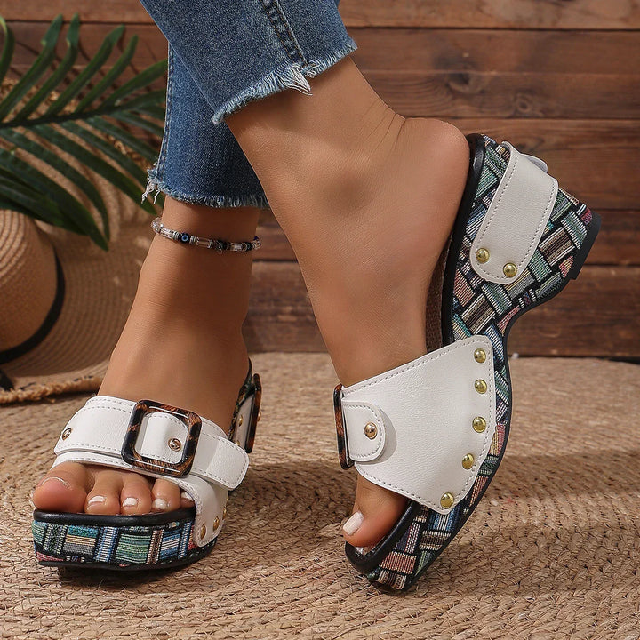 Lantara Wedge Slide Sandals