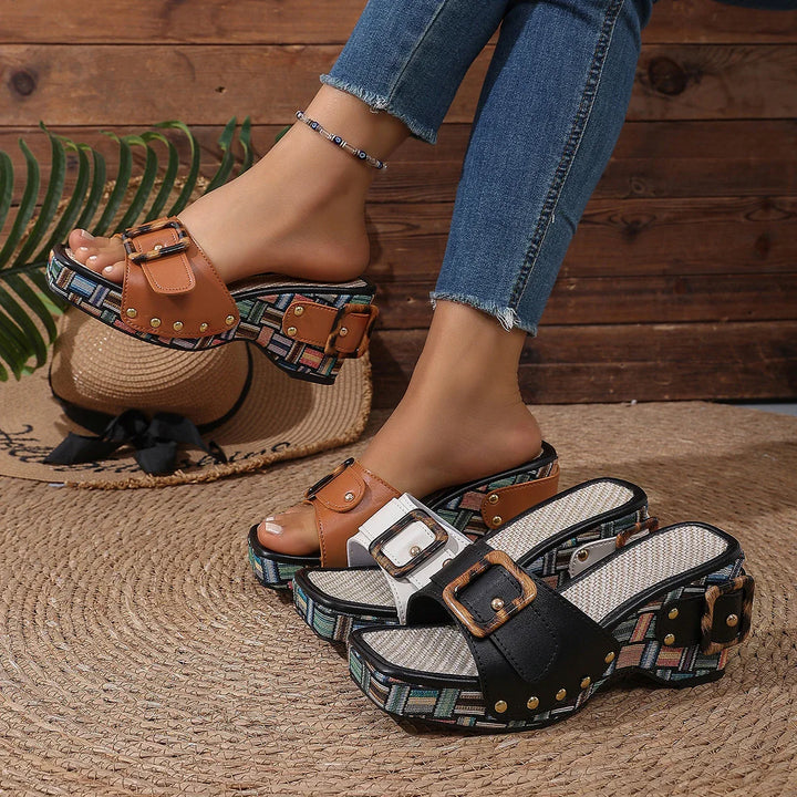 Lantara Wedge Slide Sandals