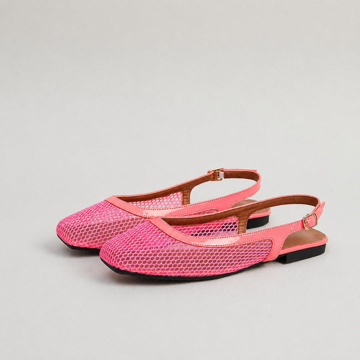 Lumi Mesh Slingback Flat Sandals