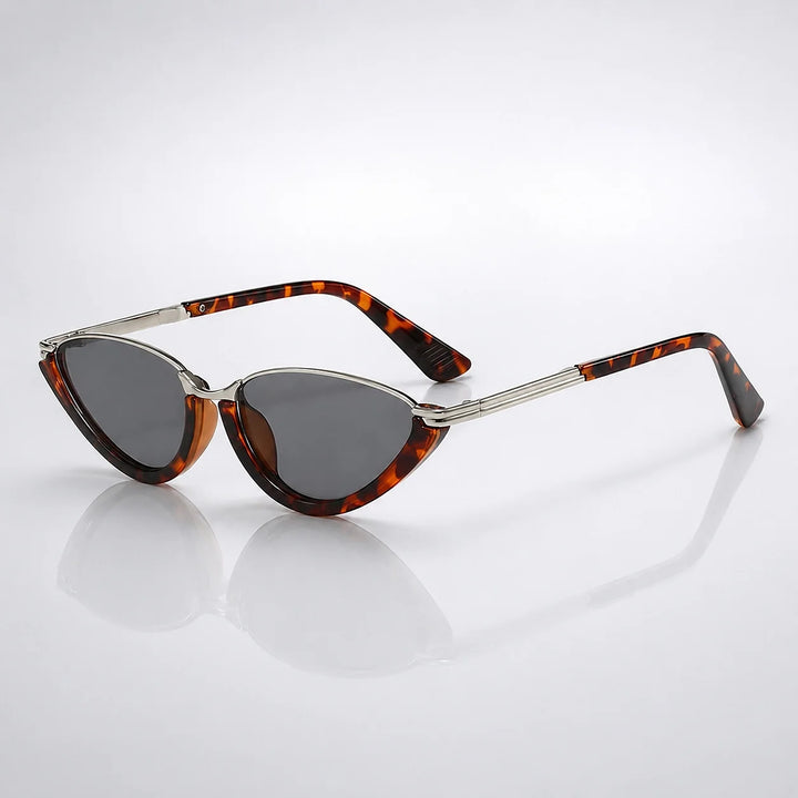 Belvara Cat-Eye Sunglasses — Bean Flower Frame Gray Piece (sunglasses hero)