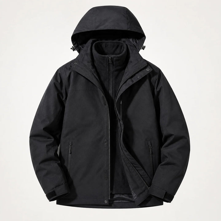 Draven Fleece Lined Jacket — Black (apparel solo)
